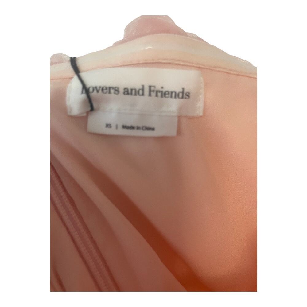 Lovers and Friends Bobbit Gown Strapless Tiered Ruffle Tulle Bridal Wedding XS - Picture 10 of 16